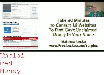 mass Unclaimed Money